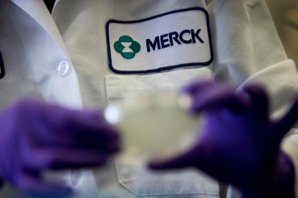 Merck scientist co<em></em>nducts research.