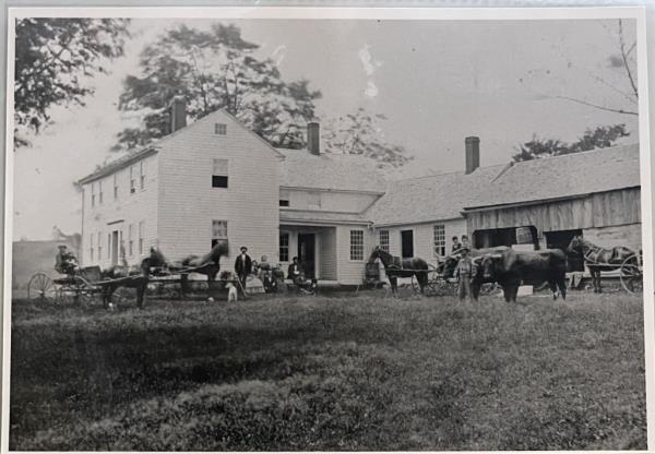 A historical image showing the home -- which is nearly 200 years old -- in an earlier incarnation.