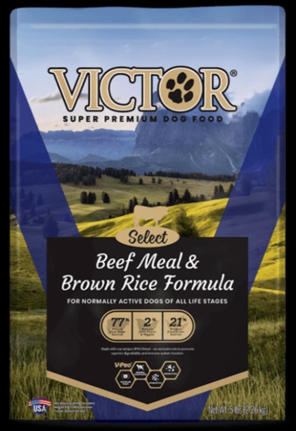 Victor Super Premium Dog Food Select Beef Meal & Brown Rice Formula 