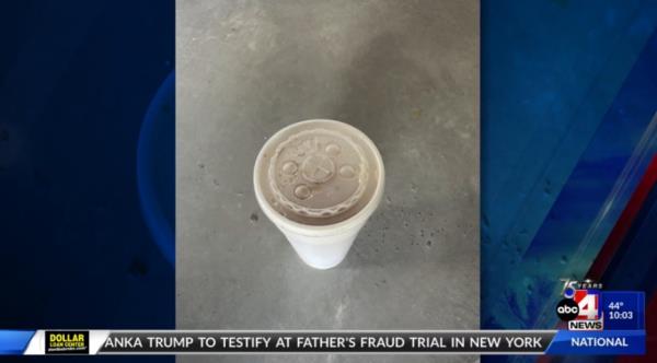 The GrubHub driver said he had two styrofoam cups in the car but co<em></em>nfused Caleb Woods' milkshake for the urine-filled cup, according to ABC 27.