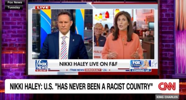 Nikki Haley appears on Fox and Friends.