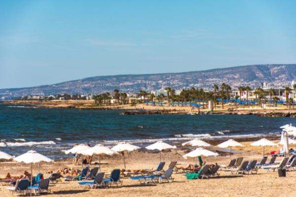 Lighthouse beach in Paphos