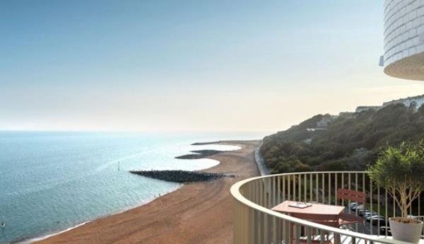 'Keeps us awake ALL NIGHT' Folkestone's new multi million pound seafront homes are SLAMMED by locals as 'tinitus inducing' sounds rings out on Kent coast