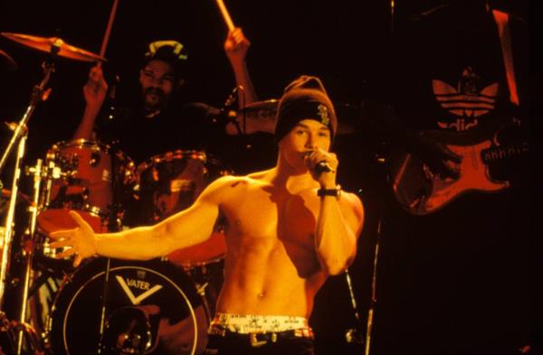 Wahlberg performing with Marky Mark and the Funky Bunch on Jan. 1. 1990.