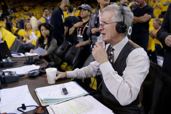 MIke Breen during the 2015 NBA Finals.