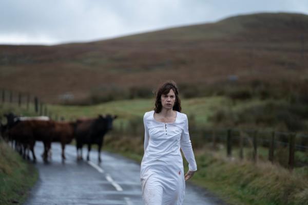 Ruth Wilson in a road. 