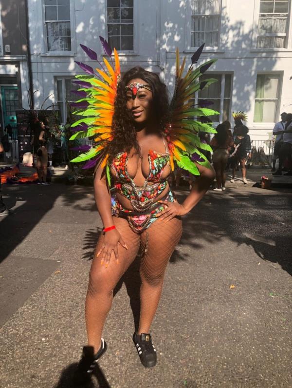 Female festival-goers at Notting Hill Carnival 2019 