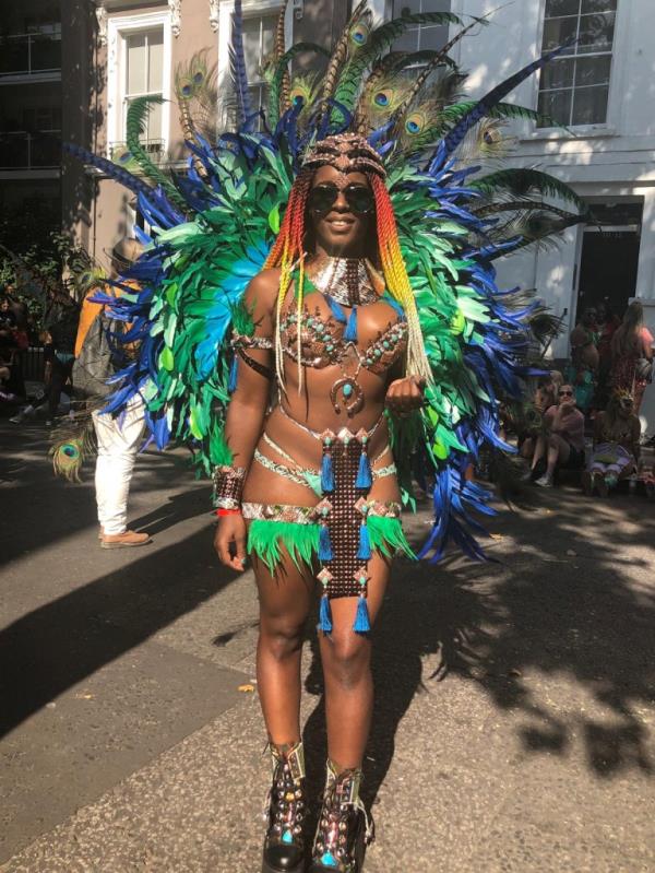 Female festival-goers at Notting Hill Carnival 2019 