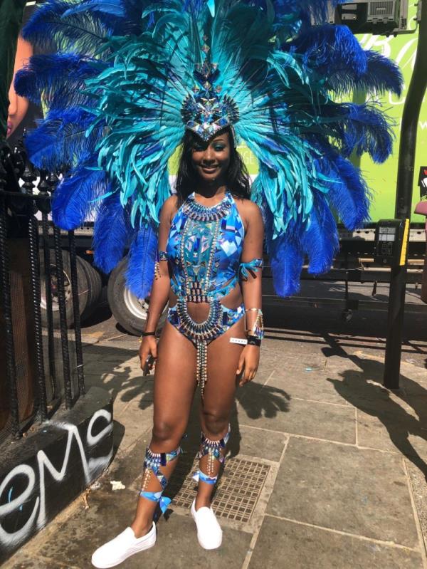 Female festival-goers at Notting Hill Carnival 2019 