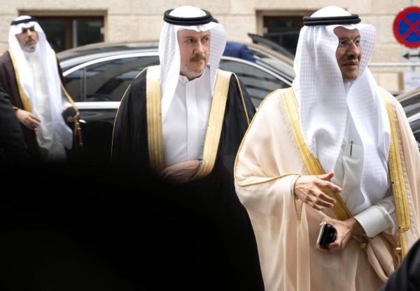 Saudi Arabia officials arriving at the OPEC meeting in Vienna, Austria, in June.