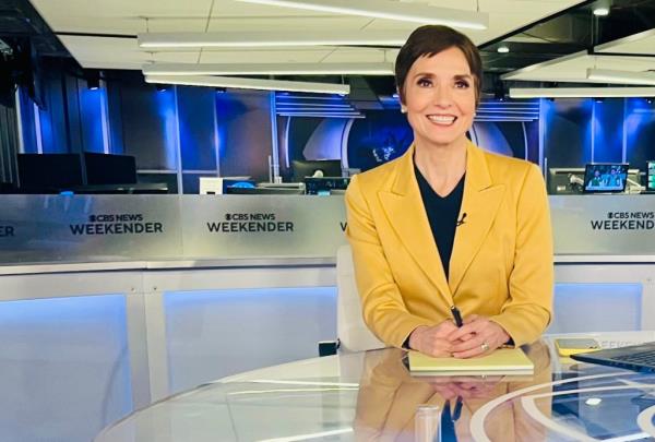 Catherine Herridge sitting at a desk