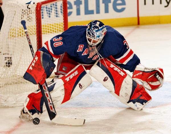 Henrik Lundqvist goalkeeping