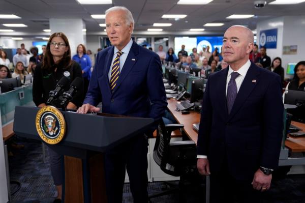 Joe Biden and Alejandro Mayorkas