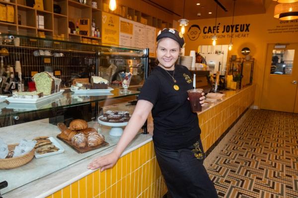  Rachel Barcellona (pictured) has worked at the cafe since it opened a year ago. 