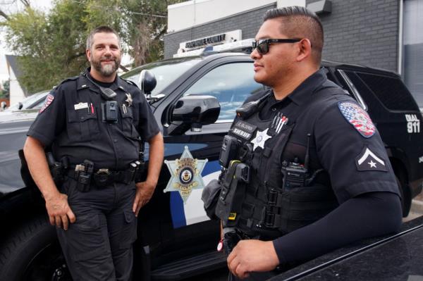 Police officers in the city of Aurora, Colorado.