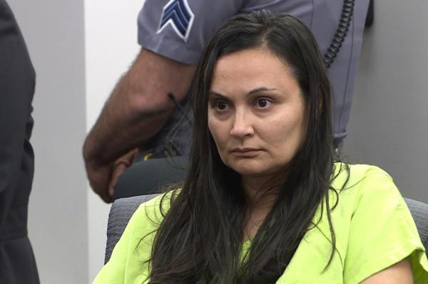 Letecia Stauch appears in El Paso County District Court in Colorado Springs, Colo., on March 11, 2020. 