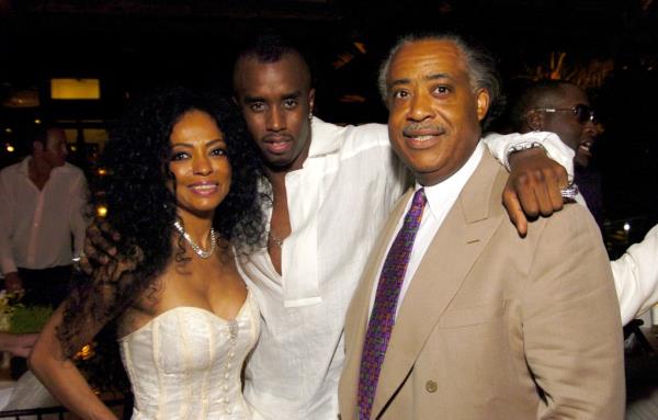 Dianna Ross, Sean P. Diddy Combs and Rev. Al Sharpton 