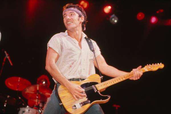 Bruce Springsteen in co<em></em>ncert in 1983. 