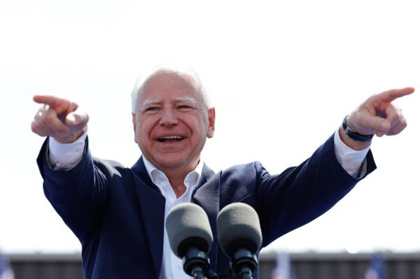 Minnesota Governor and Democratic Vice Presidential candidate Tim Walz 