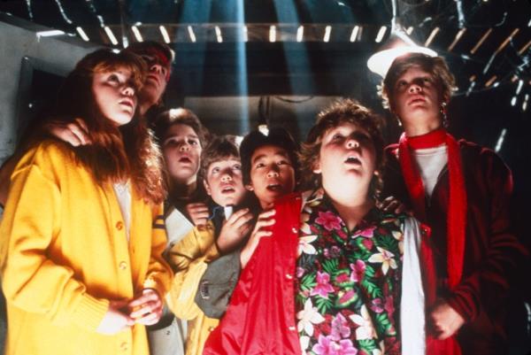 Kerri Green, Josh Brolin, Corey Feldman, Sean Astin, Ke Huy Quan (aka Jo<em></em>nathan Ke Quan), Jeff Cohen, Martha Plimpton in 