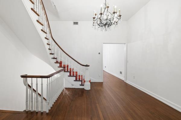 The home's original staircase.