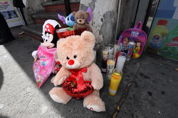 A memorial set up for little Jahmeik Modlin.