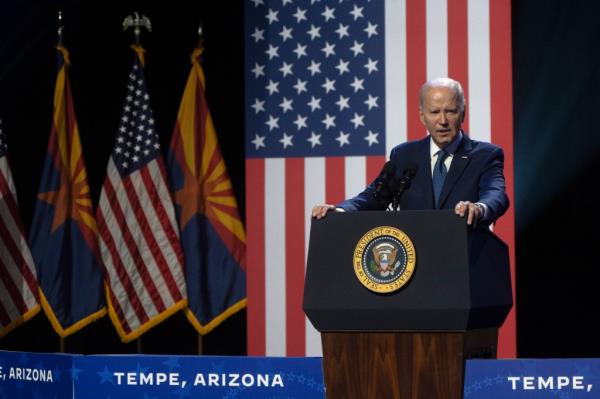 Biden gave a speech in Tempe, Arizona last week a<em></em>bout the potential threat to American democracy.