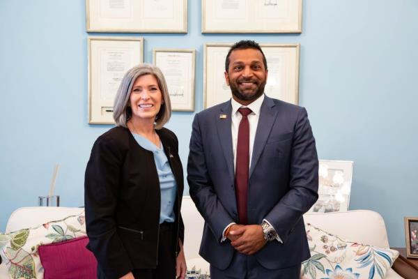 Joni Ernst and Kash Patel