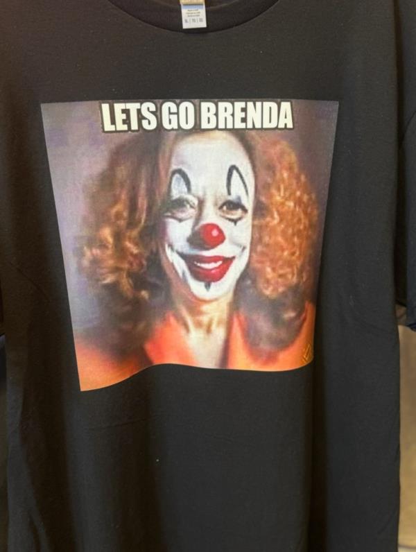 The Let's Go Brenda shirt.