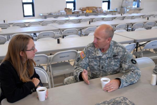 Doug Julin (right) was Walz's senior sergeant in the Minnesota Natio<em></em>nal Guard.