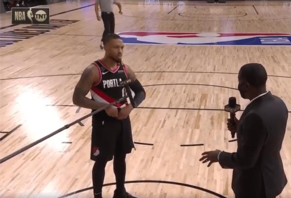 Damian Lillard in his original 2020 interview.