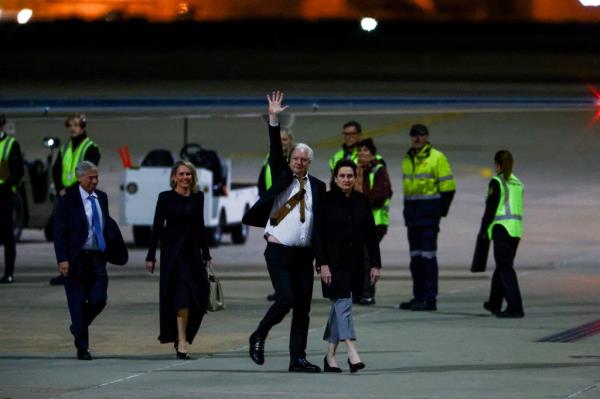 It is unclear wher<em></em>e Assange will go from Canberra and what his future plans are. 