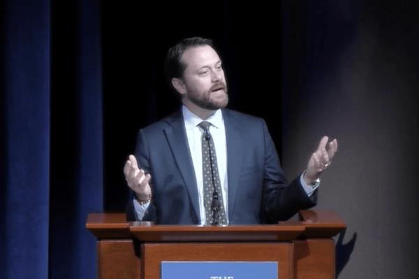 Jason Carter speaks at the 28th Rosalynn Carter Georgia Mental Health Forum