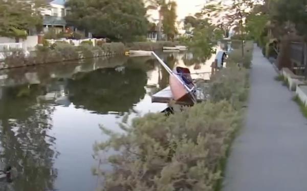 The Venice, California, canal. 