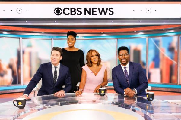 CBS Mornings Co-Hosts Gayle King, Tony Dokoupil, and Nate Burleson with CBS Mornings Executive Producer Shawna Thomas.