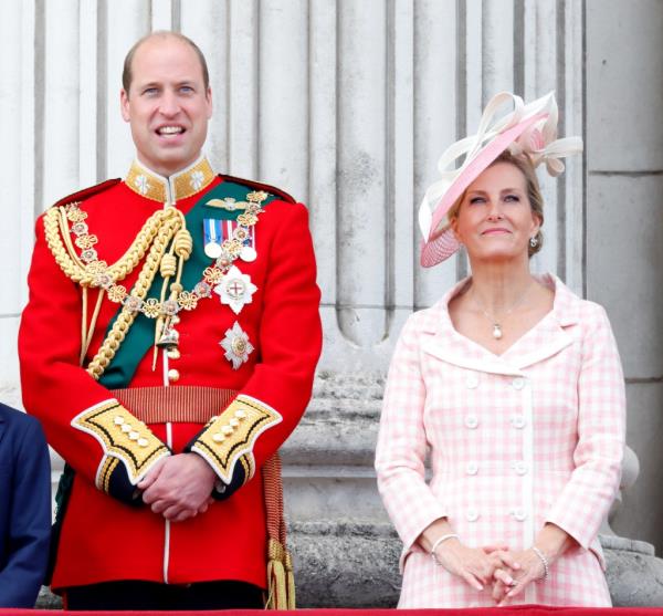 Prince William and Sophie, Countess of Wessex. 