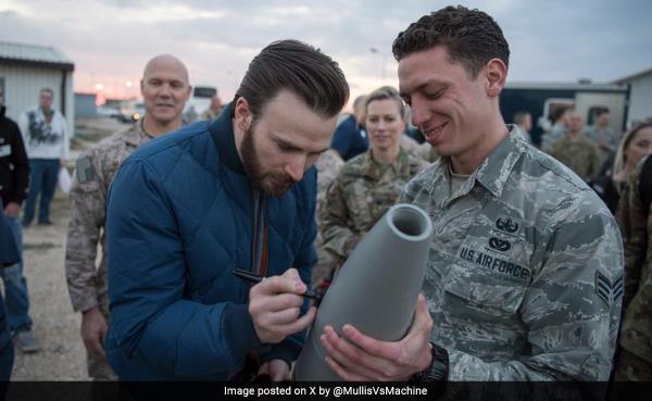 Actor Chris Evans Clarifies He Did Not Sign Israeli Bomb As Pic Goes Viral