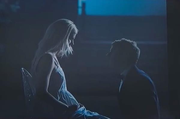 Alison Oliver and Barry Keoghan in vampire scene from 'Saltburn'