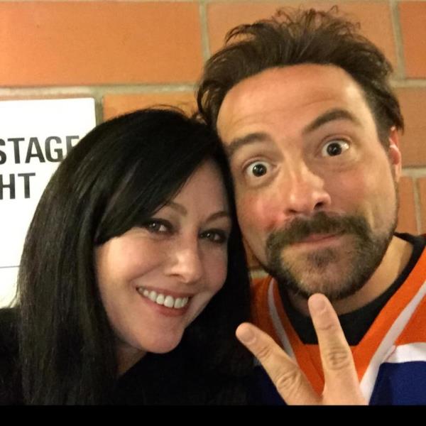 Shannen Doherty and Kevin Smith