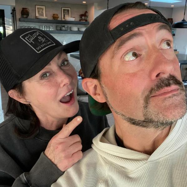 Shannen Doherty and Kevin Smith