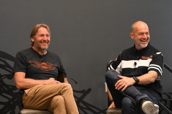 Harley-Davidson CEO Jochen Zeitz (left) is under fire for comparing himself to the Taliban.