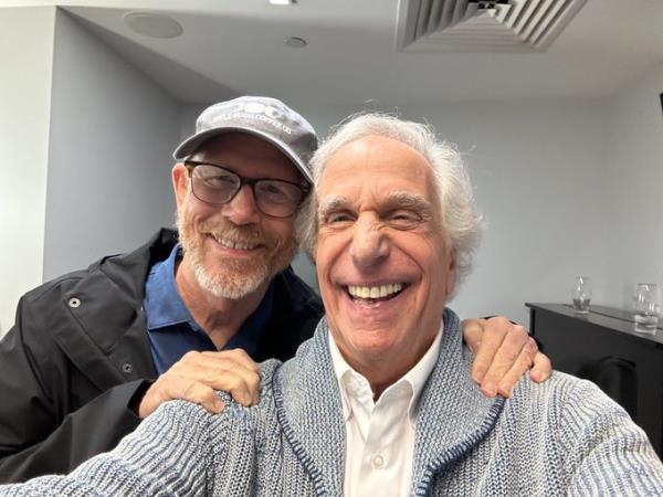 Ron Howard and Henry Winkler in 2024.