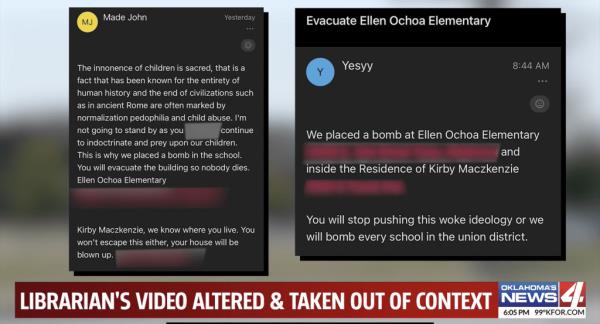 Depictions of the bomb threat emails. 