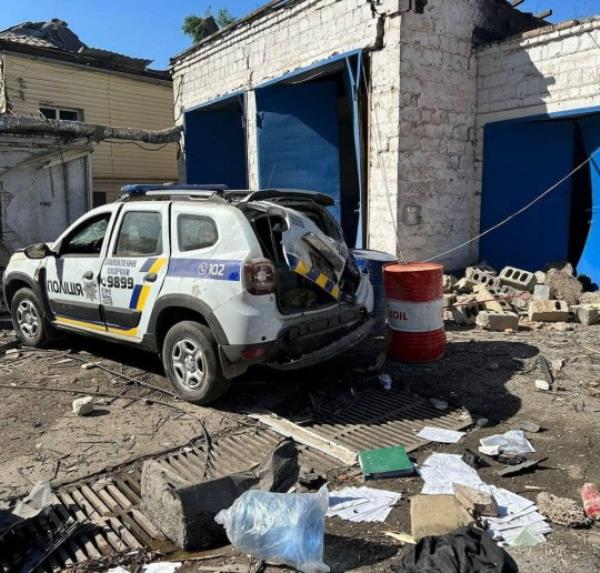 A view shows a compound of a local police headquarters heavily damaged by a Russian missile strike, amid Russia's attack on Ukraine, in Kryvyi Rih, Dnipropetrovsk region, Ukraine September 8, 2023. Press service of the State Emergency Service of Ukraine/Handout via REUTERS ATTENTION EDITORS - THIS IMAGE HAS BEEN SUPPLIED BY A THIRD PARTY.