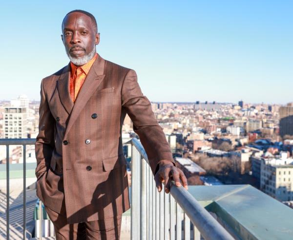 michael k williams wearing suit