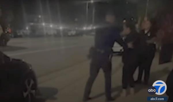 The 43-year-old lawmaker seemingly lost her balance as officers helped prevent Carrillo from falling over during the field sobriety test, video showed.