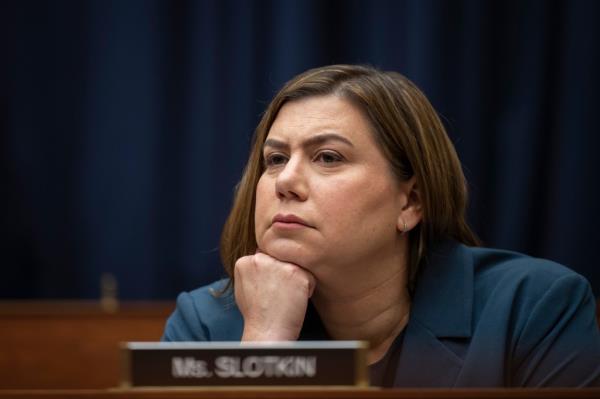 Michigan Rep. Elissa Slotkin (D) attends a House Armed Services Subcommittee hearing on July 18, 2023.