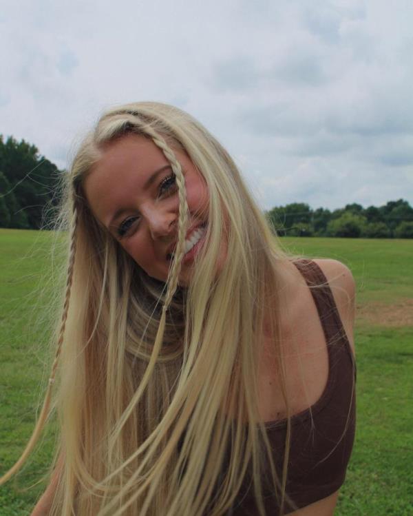 Annabelle Ham outside in a field