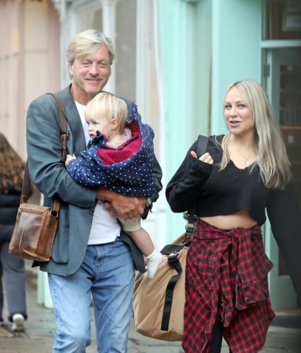 Richard Madeley with his daughter Chloe and granddaughter Bodhi