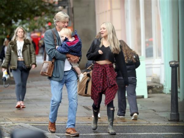 Richard Madeley with his daughter Chloe and granddaughter Bodhi